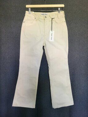 Staud x Wrangler Cream Cropped Boot Denim Pants Flared Rigid Women’s 27” NWT